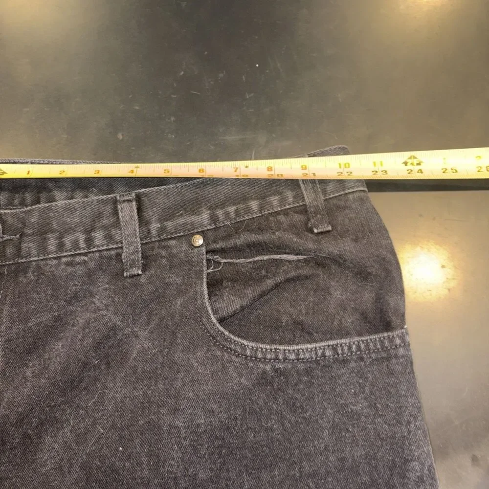 Vintage Levi's 545 LooseFit Jeans Black Denim Mens 45x30 7/2000 Y2K Discontinued